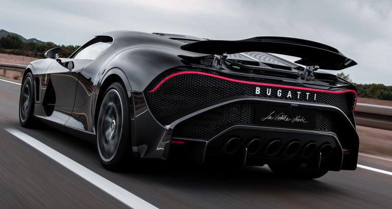 La Bugatti La Voiture Noire sur les routes croates